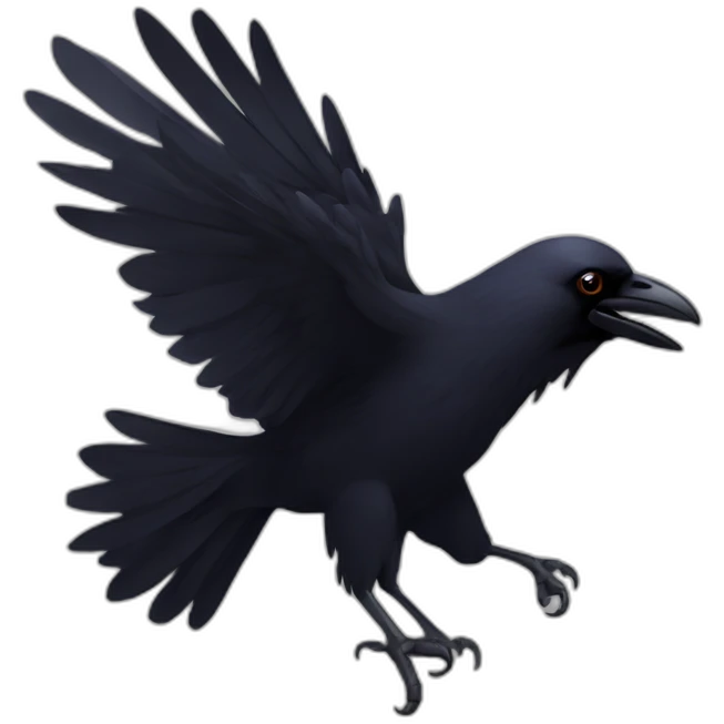 spinning raven emoji