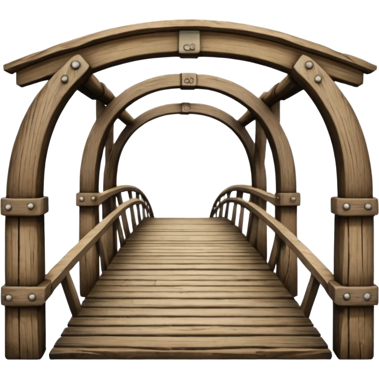 Old Japanese wooden bridge emoji