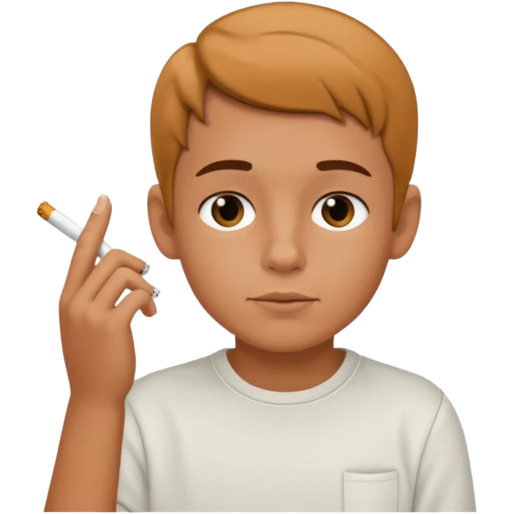 A kid smoking emoji