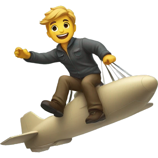 Man Flying in sky emoji