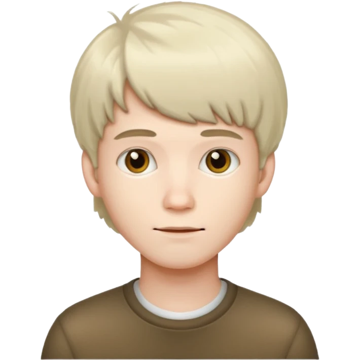 Guy with mushroom hair emoji