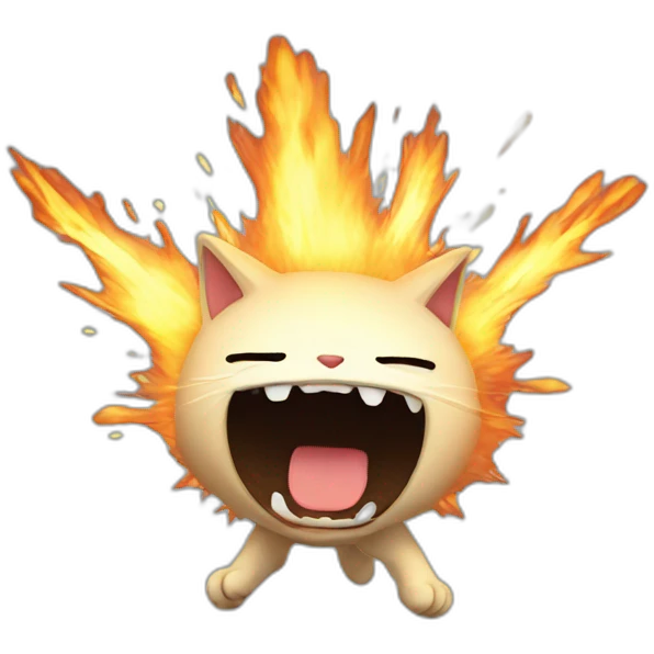 exploding cat emoji