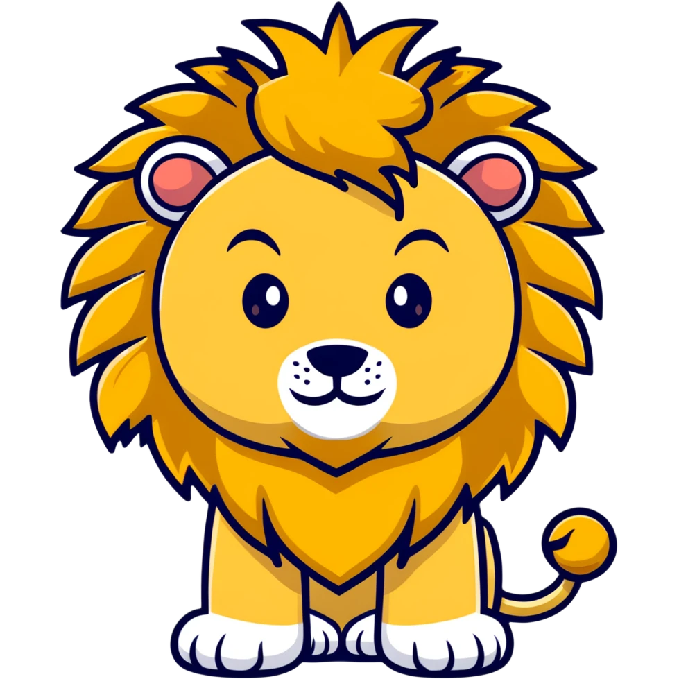 lion face with golden mane emoji
