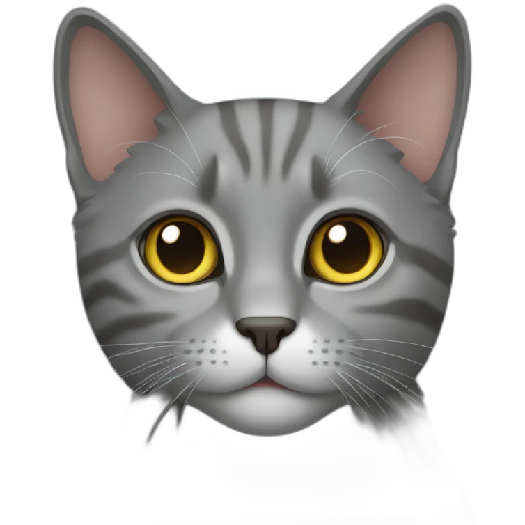gray cat emoji