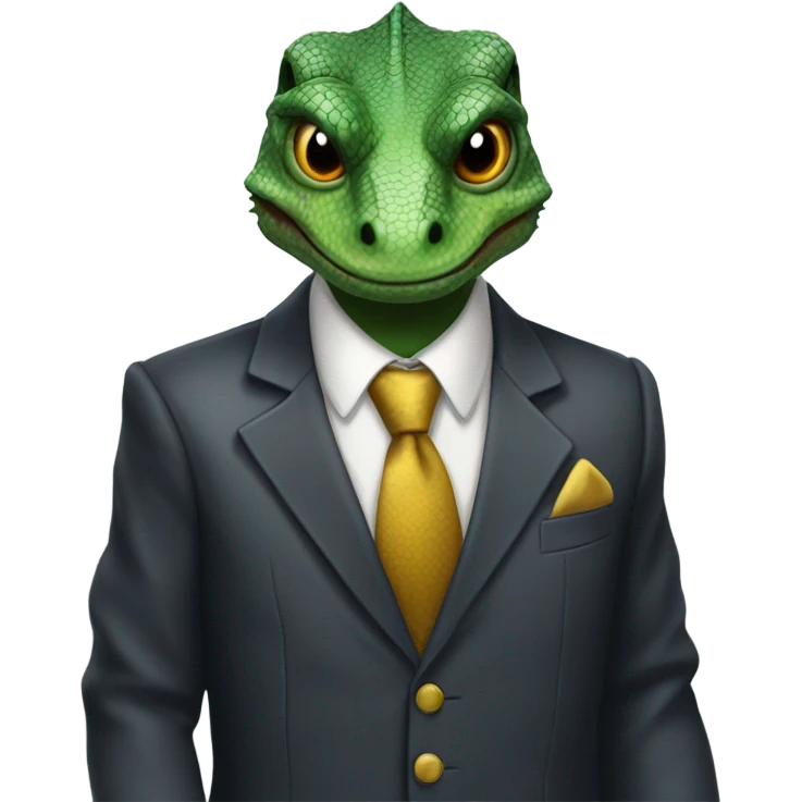 lizard man in suit emoji