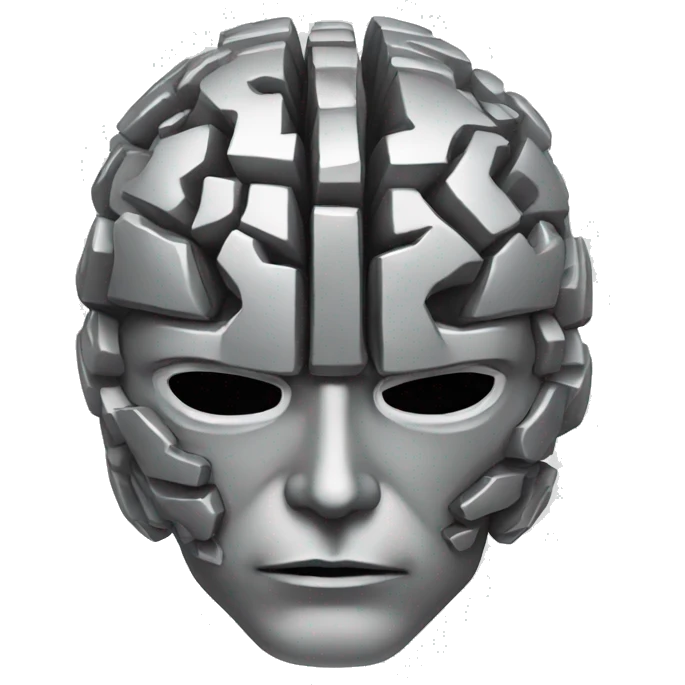 Metal brain icon emoji