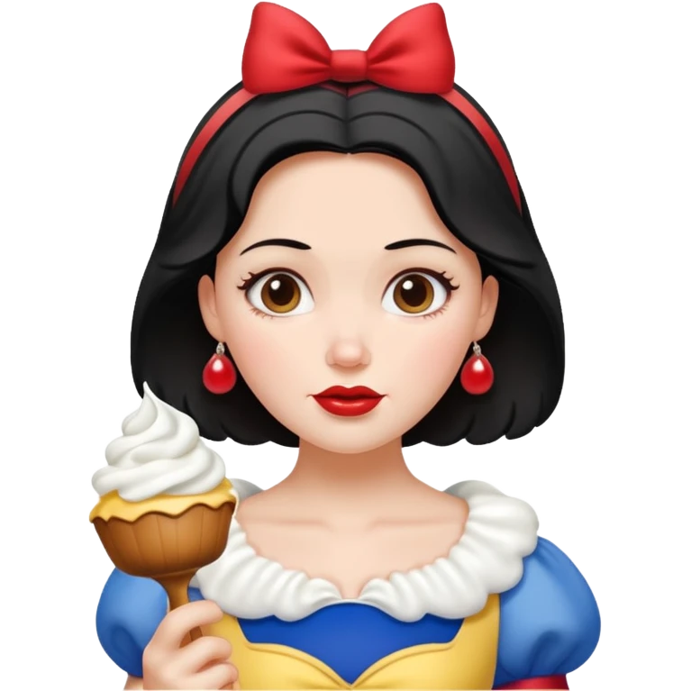 Snow white with whip cream emoji