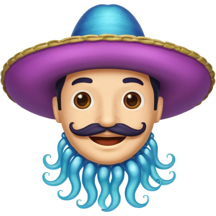 Un portugais avec une moustache mexicaine qui rigole  emoji