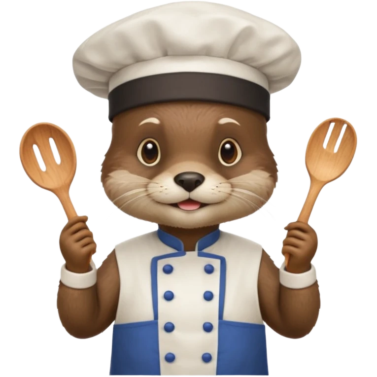 Otter chef emoji