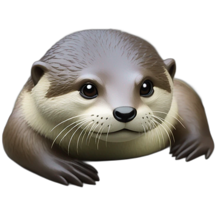 Loutre sur tortue emoji