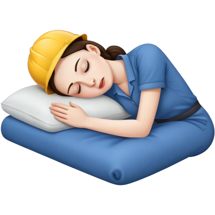 woman labour worker passed out emoji