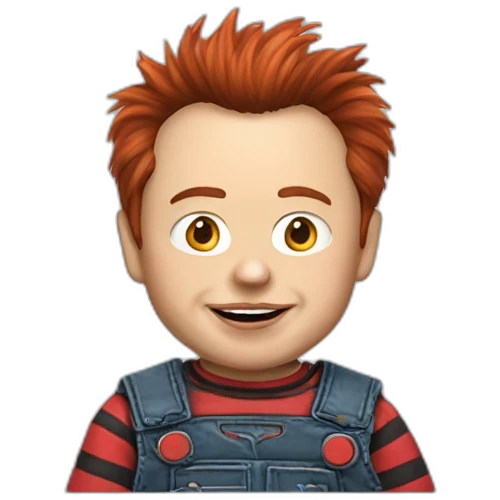 Elon musk as chucky emoji