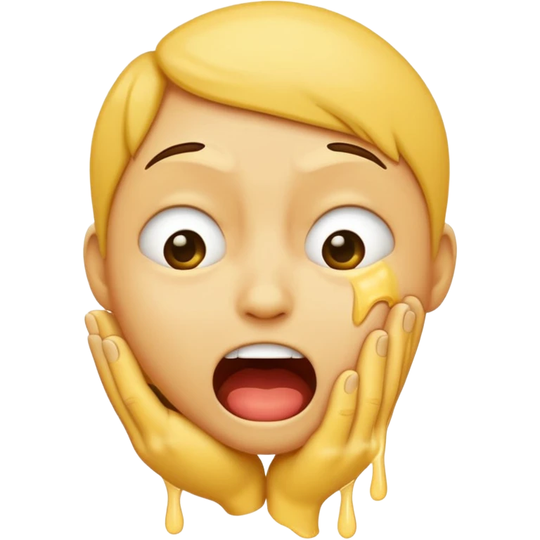 An emoji strangling itself emoji