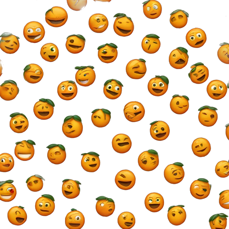 Un riccio con gli aculei arancioni emoji