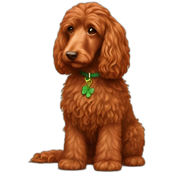 Long hair red Irish doodle emoji
