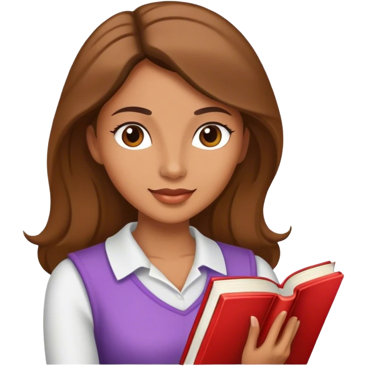 Woman holding a romance book emoji