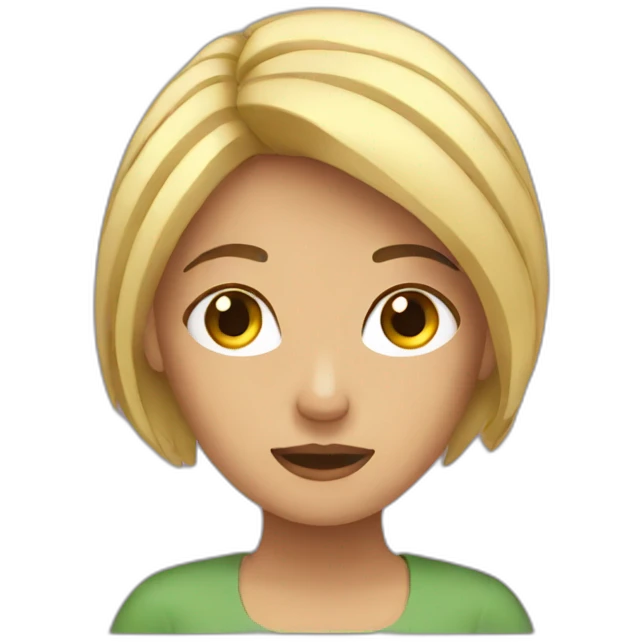 Femme stressé  emoji