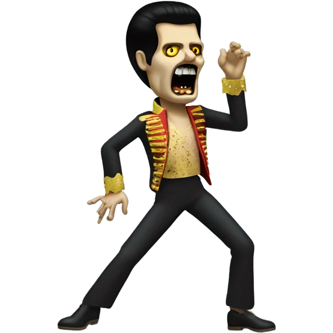 freddie mercury zombie dancing emoji