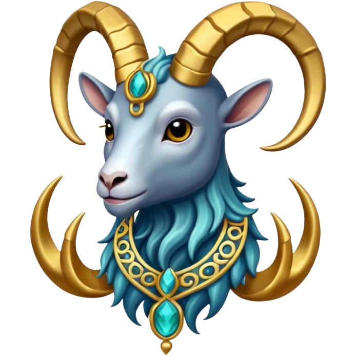 Make a logo for dj with sea goat with a name of Deejay Harris  emoji