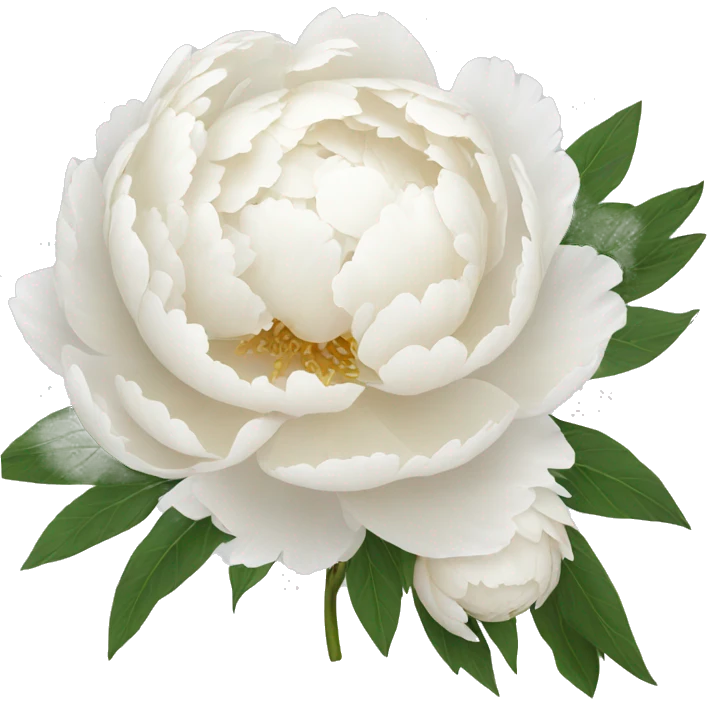white peonies emoji