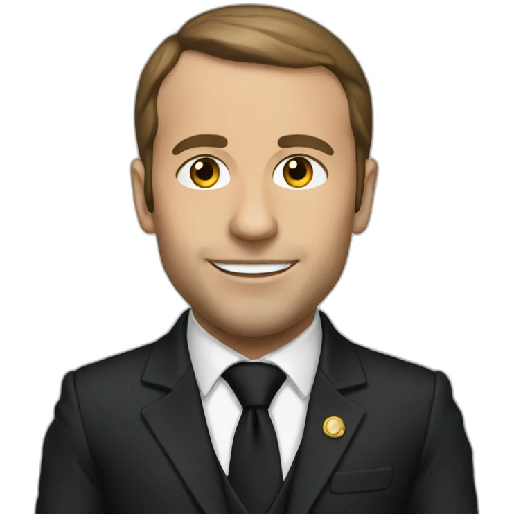macron black emoji