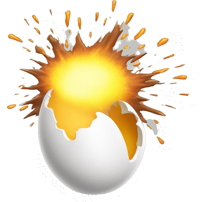 egg exploding  emoji
