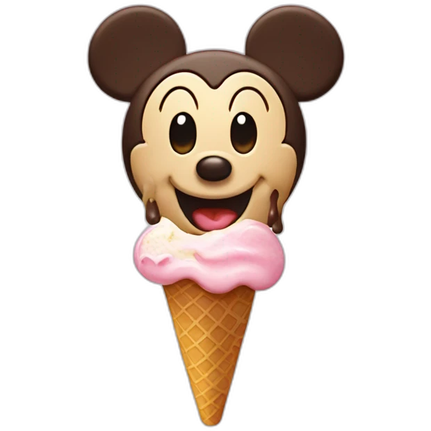 Mickey ice cream bar emoji