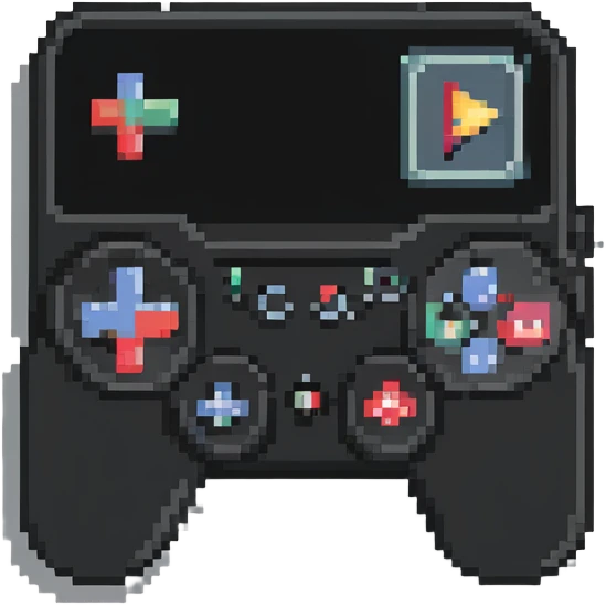 YouTube Gaming badge with controller and play button icon emoji
