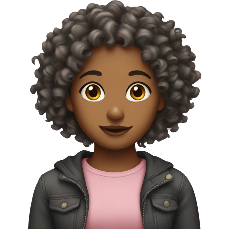Curly girl emoji