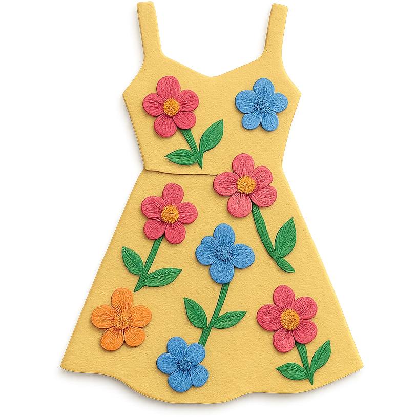floral sundress emoji