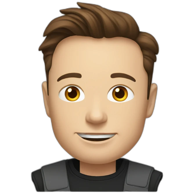 Elon musk with more détails  emoji
