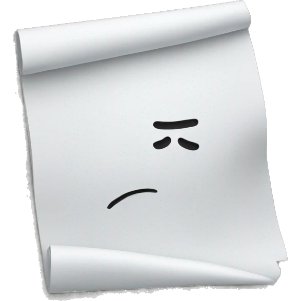 white sheet emoji