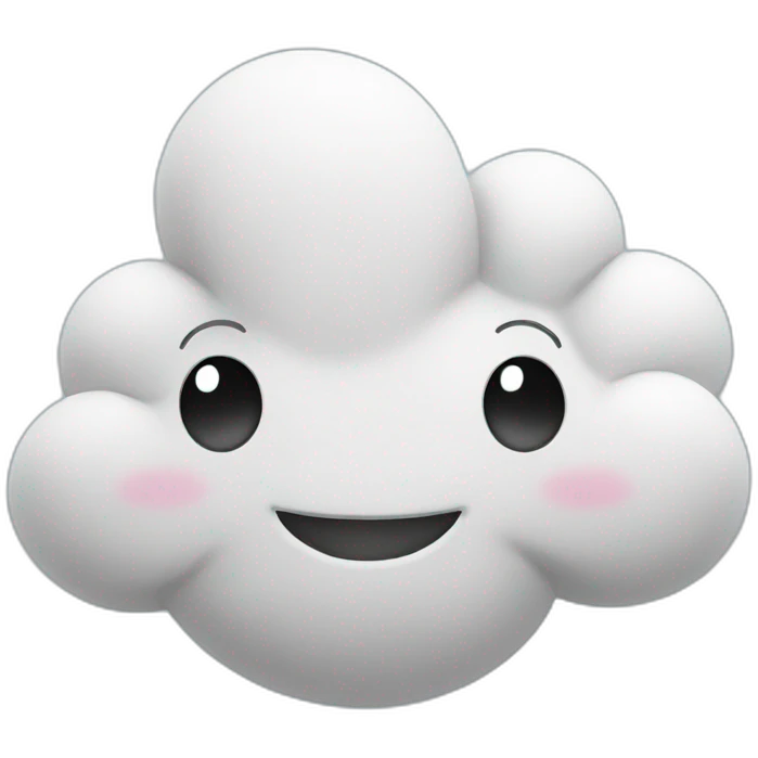 cheerful cloud emoji
