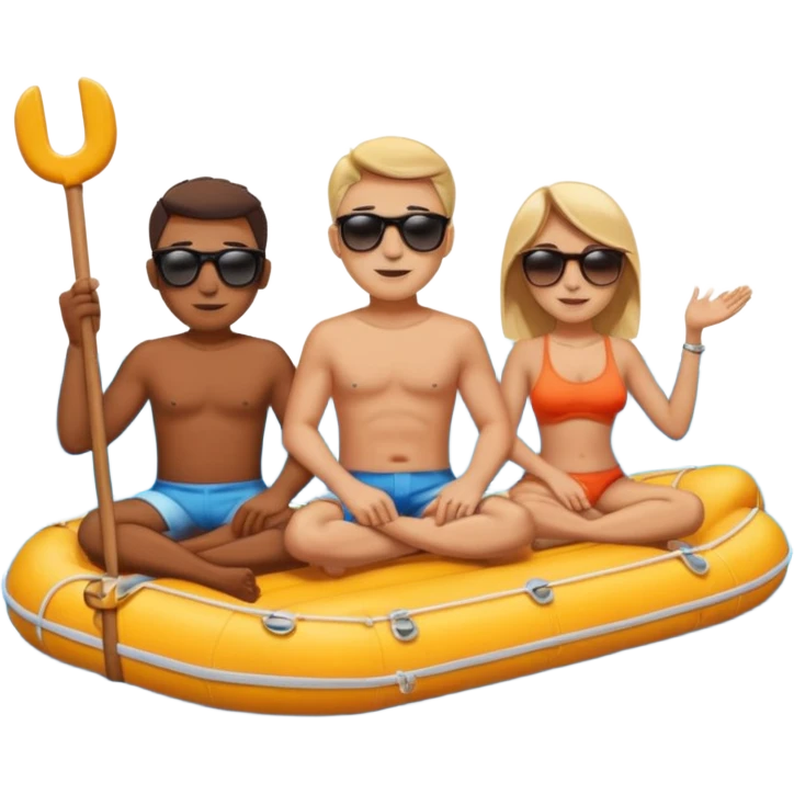 Raft, people. emoji