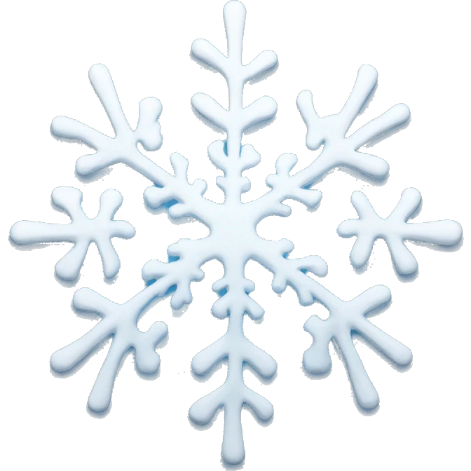 Melting snowflake emoji