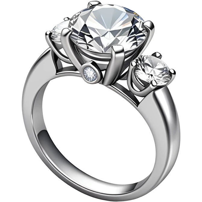 a ring with tow diamonds emoji