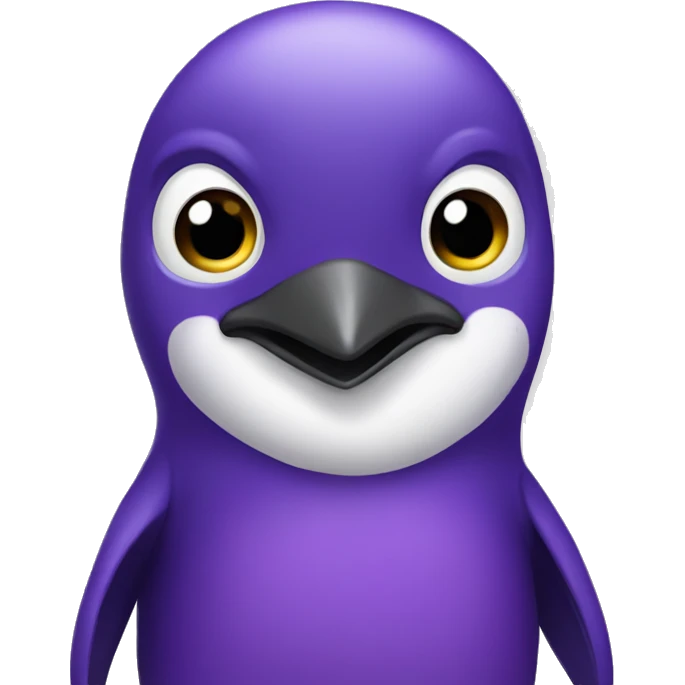 purple penguin emoji