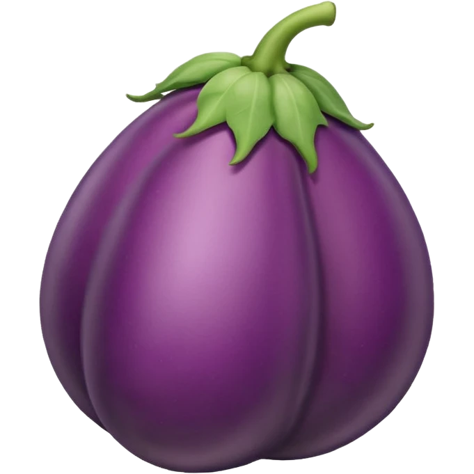 Eggplant in a peach emoji