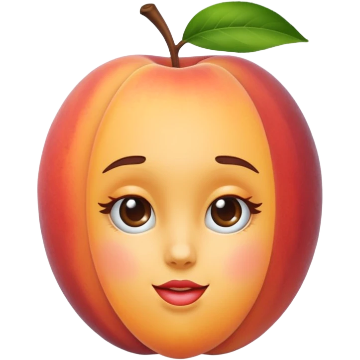 Lovely peaches the internet influencer emoji