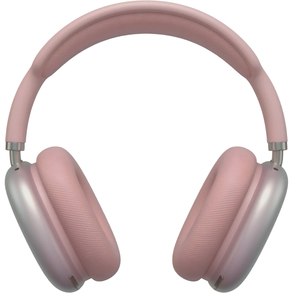 completely light pink headphones emoji