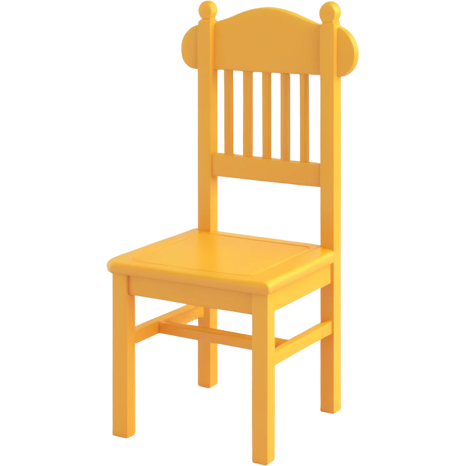 classic wooden chair emoji