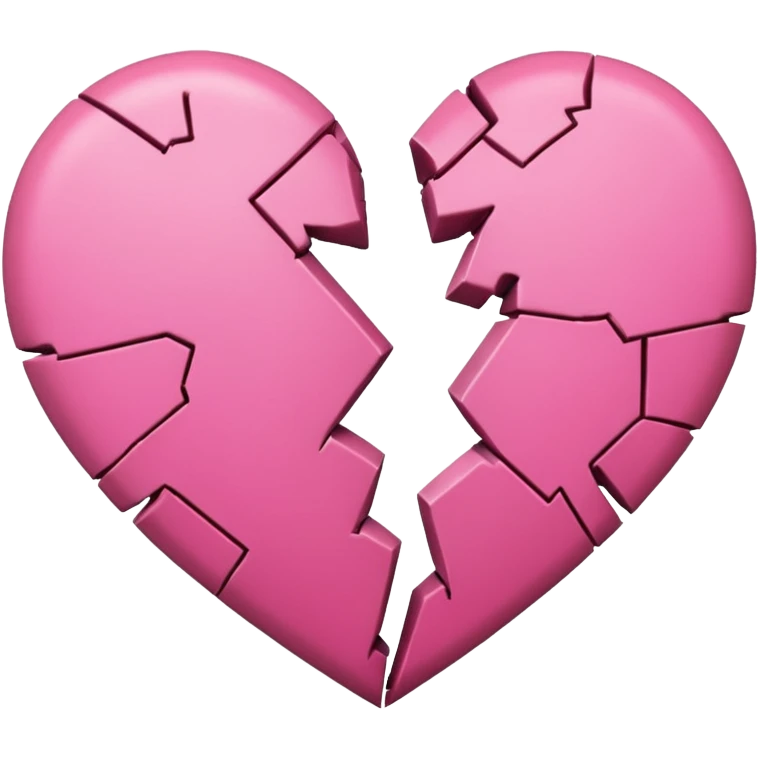 Pink broken heart  emoji
