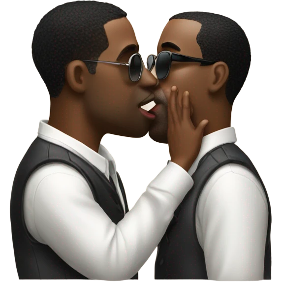 John Pork kissing P Diddy  emoji