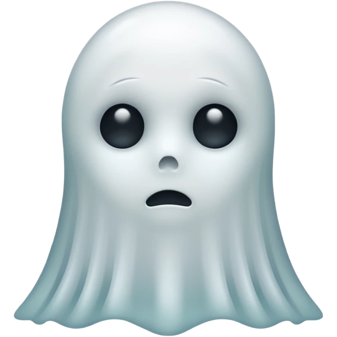 sad ghost emoji