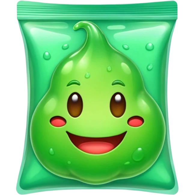 Slime emoji in a packet like in stores like regular onnea but just as emoji emoji