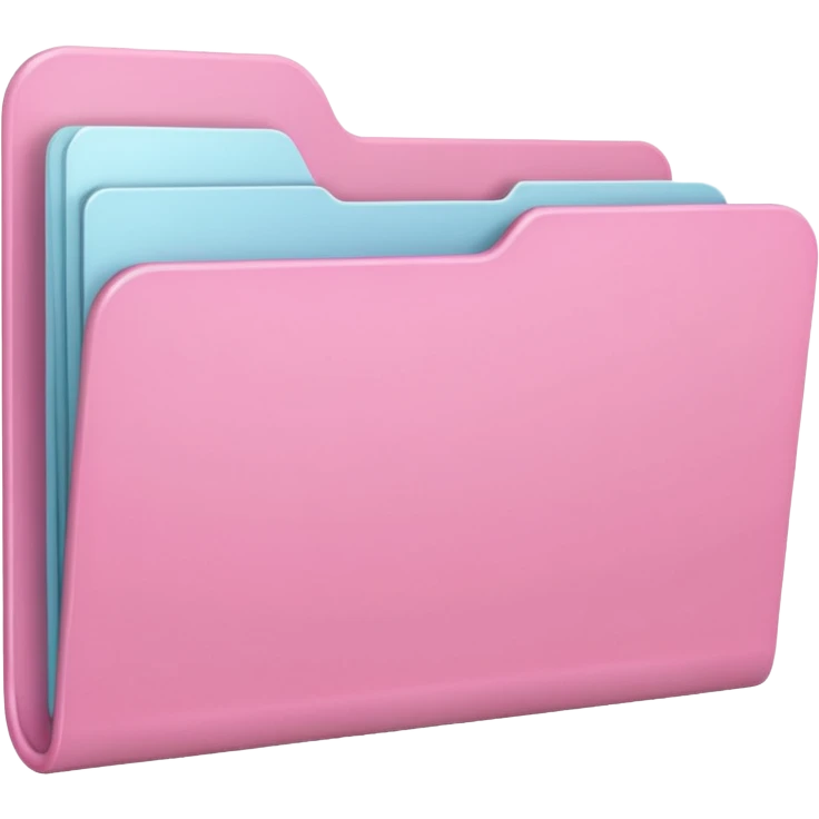 mix pink forward facing folder emoji