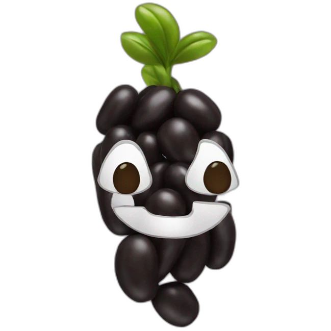 black beans emoji