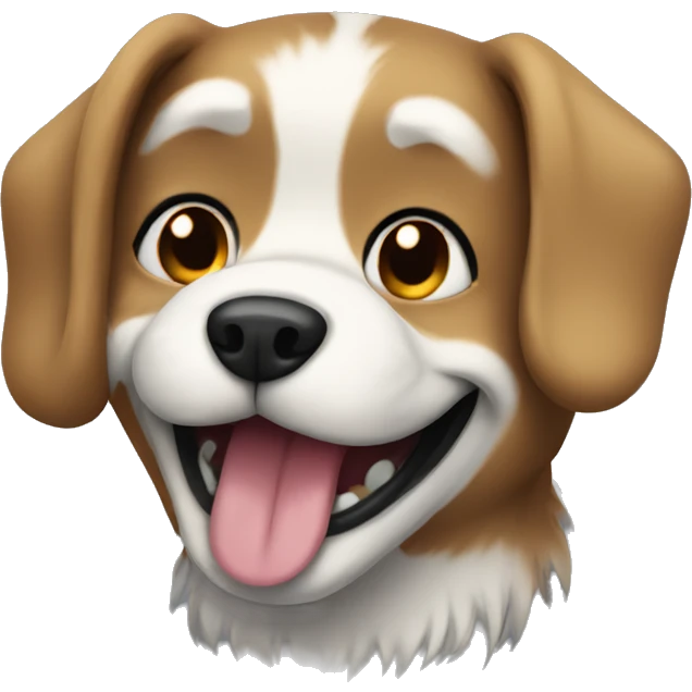 Emo dog smiling  emoji