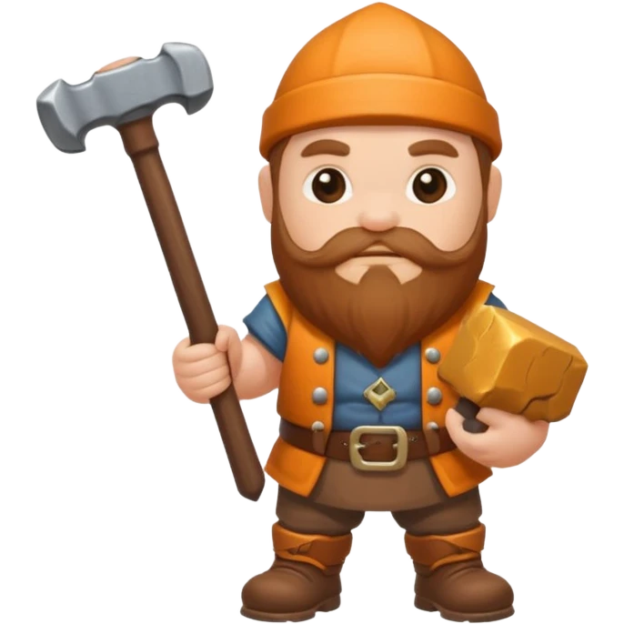 Dwarf hammer emoji
