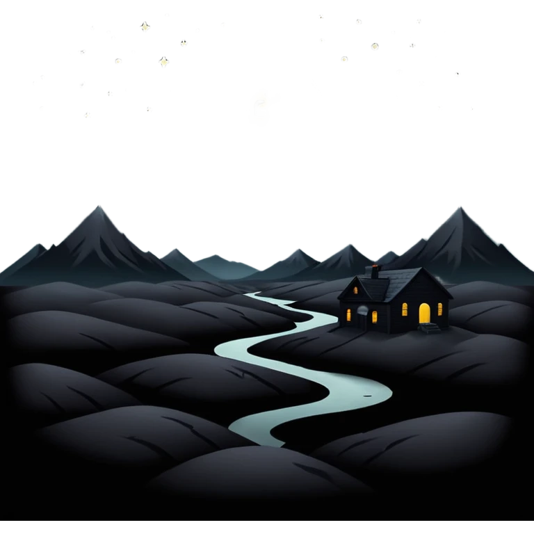 dark and eerie scene, the entire world covered in darkness. The sky is deep black with no stars or light, no moon, no glow just total void and silence. The atmosphere feels ominous and unsettling, as if darkness has swallowed everything. No characters, no visible light sources emoji